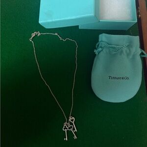 Tiffany & Co. Silver Key Charm Necklace